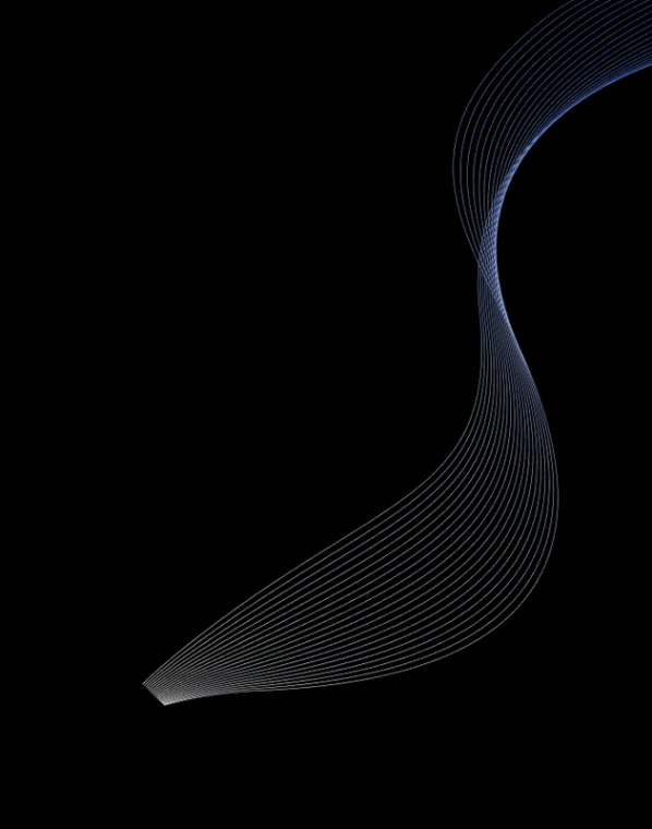 Decorative blue wave lines